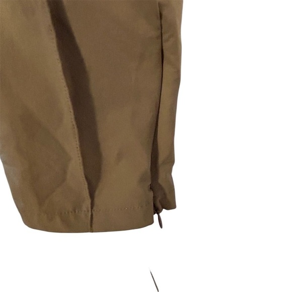 BoohooMAN Men's Beige Joggers Size M Elastic Waist Tapered Ankle Zip Pants - Picture 8 of 12